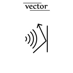 soundproof icon vector illustration flat design on white background..eps