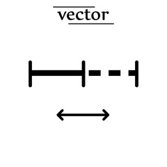 Adjustable length, Adjustable stem - vector illustration flat design on white background..eps