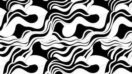 Black and white organic patterns. Random but orderly arrangement. Minimalistic and simple.