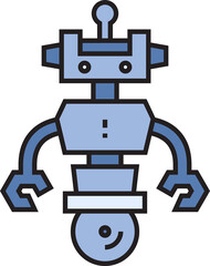 cartoon robot icon