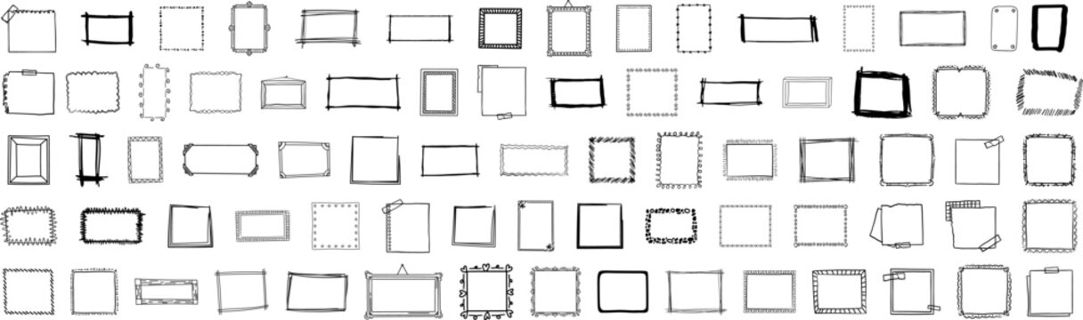 Sketchy Octagon Border Outline Clipart Digital Download SVG PNG JPG PDF Cut  Files