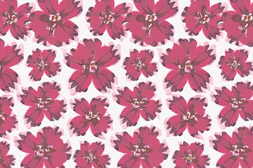 Obraz premium pattern flowers background with Generative AI Techonology.