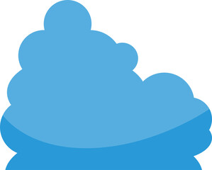 blue cloud illustration
