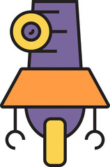 robot character icon illustration
