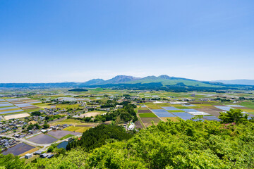 【熊本県】阿蘇の絶景が広がる田子山展望所（そらふねの桟橋）