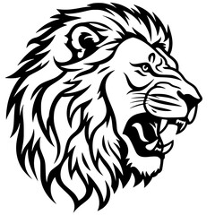 Fototapeta premium lion head vector