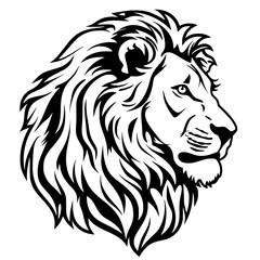 lion head vector