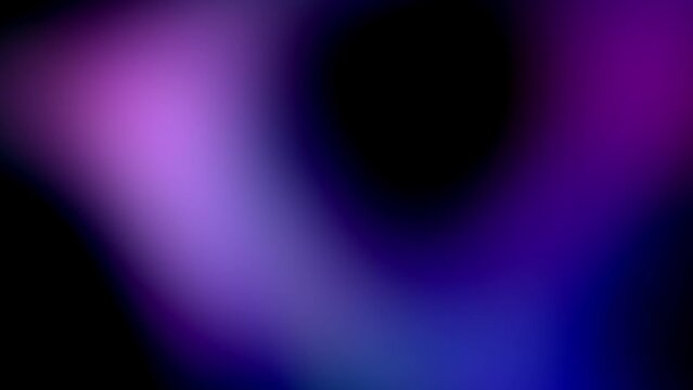 Vibrant lights. Magenta pink blue purple crimson red gradient flow on black background. Dynamic motion. Neon glow bright color transitions. Flash on dark backdrop for cover, web design. 4k animation