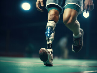 Future-Ready Prosthetic Legs: Modern Prostheses in Stunning Photostock Image