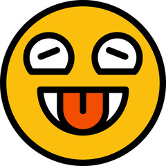 funny circle face emoticon