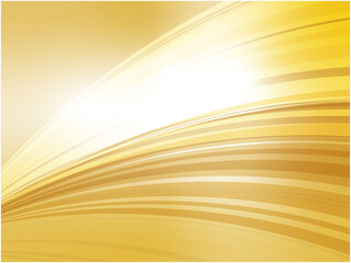 インターネットテクノロジーイメージの波形アブストラクト背景_ゴールド