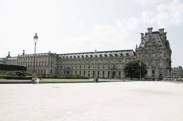 Louvre Palace in Paris stock photo