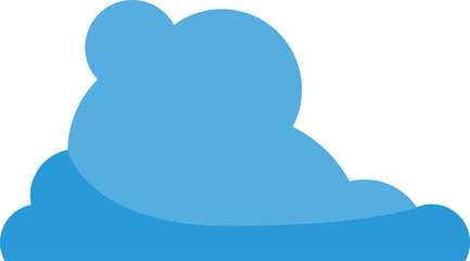 blue cloud scape illustration