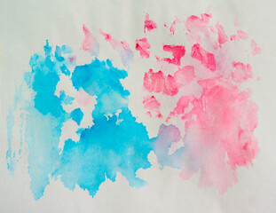 Abstract hand drawn watercolor splash