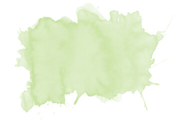 watercolor green background. watercolor background with clouds.