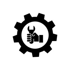 Workshop icon vector. Repair illustration sign. Service center symbol. Engineering logo.