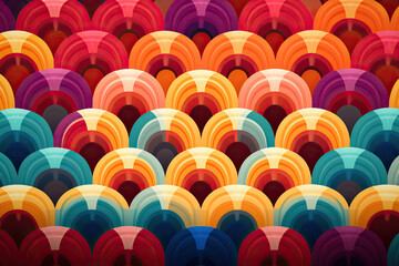 modèle, homogène, papier peint, vecteur, texture, illustration, vague, art, conception, couleur, décoration, eau, millésime, rétro, géométrique, cercle, tissu, textile, forme, decor, mer, ornement, li