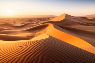 Fototapeta na wymiar High definition beautiful desert scenery big picture made with Generative AI