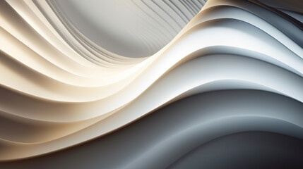 white shapes on an unlit surface, illuminated interiors, whiplash curves, streamlined abstract background