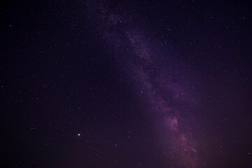 sight of Milky Way galaxy in night sky