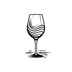 Wine bottle illustration for your design: logo, poster