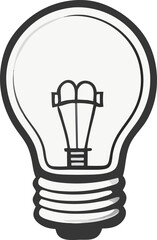 Obraz premium Light bulb icon. Generative AI
