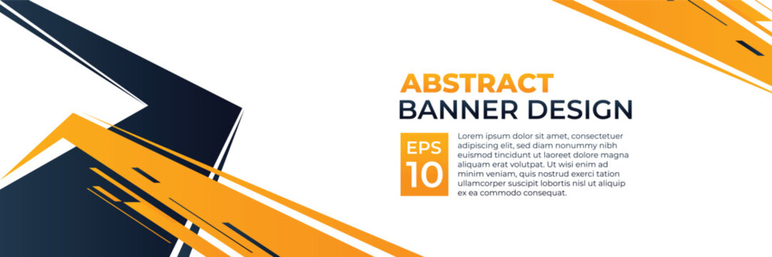 Abstract banner vector, modern background horizontal with geometric red white and black color for technology and sports theme