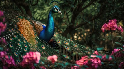 Obraz premium Indian Peafowl Watercolor