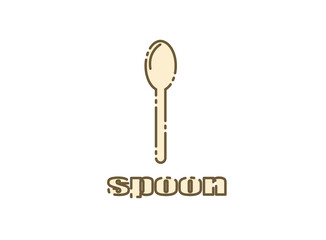 スプーン　アイコン　橙