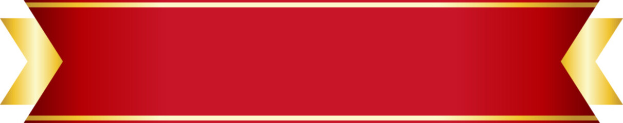 red ribbon banner design material