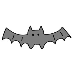 Bat icon. Halloween element. Vector. Illustration. Colorful