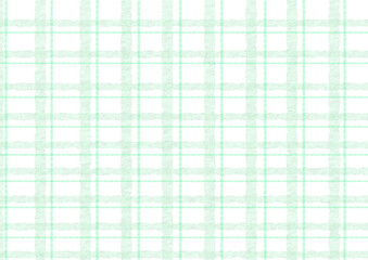 手書き風格子柄