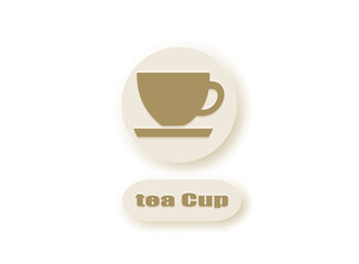 ティーカップ　橙