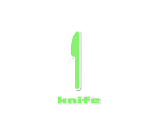 ナイフ　緑