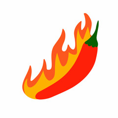 red pepper, hot, chili vector