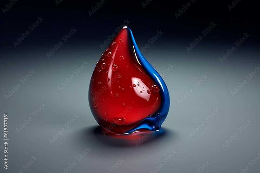 Poster a tear-shaped object, resembling a drop or a teardrop, often associated with emotions, sensitivity, 