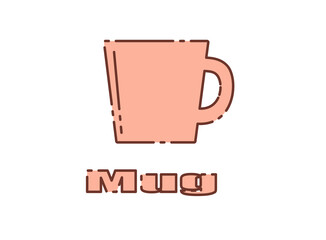 マグカップ　赤