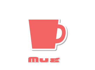 マグカップ　赤