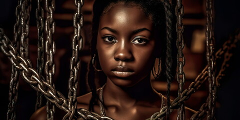 strength and resilience of enslaved individuals, emphasizing their humanity and resistance against oppression. Generative AI