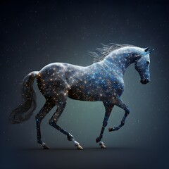 constellation of stars in the shape of a horse 