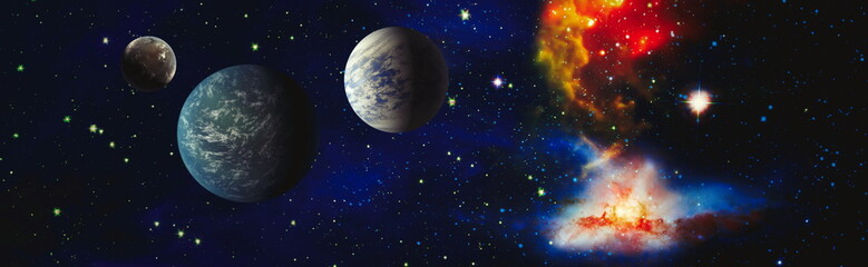 Mystical beautiful space. Unforgettable diverse space background , Spiral galaxy in deep space. Elements of this image furnished by NASA.