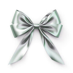 silver ribbon bow