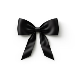 Naklejka premium black bow tie