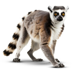 Lemur on transparent png background