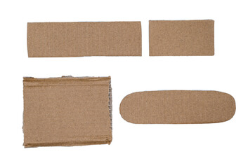 Cardboard Pieces Textured Background with Copy Space, Brown ripped Kraft Paper Wallpaper