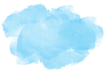 watercolor light blue background. watercolor background with clouds.