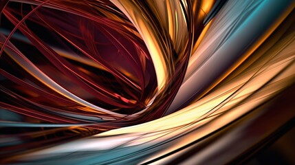  an abstract image of a red, yellow, and blue swirl.  generative ai