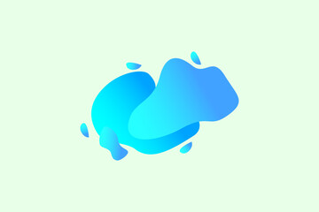 fluid gradient abstract illustration design