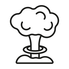 bomb explosion icon. war and blast symbol.