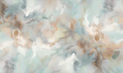  an abstract painting of a blue, beige, and white color scheme with a white background and a light blue and beige color scheme with a white border.  generative ai